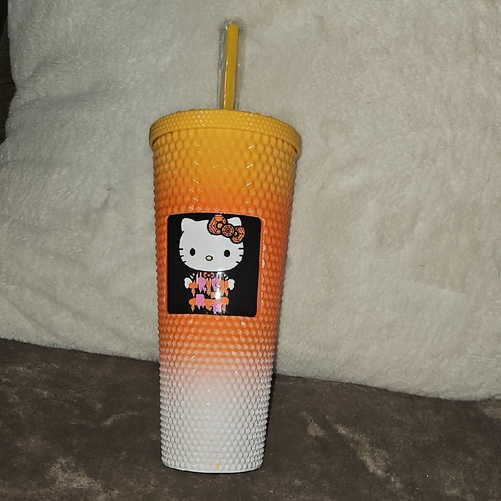 Hello Kitty Vibrant Candy Corn Halloween Tumbler